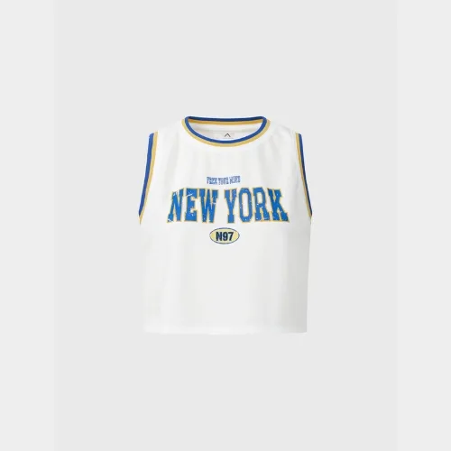 Women's active tank top with print